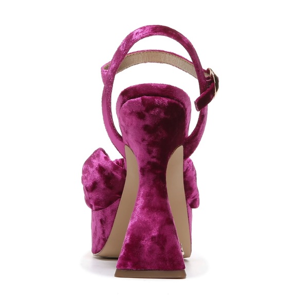 Circus NY Audrea Velvet Platform Peep Toe Platform Sandals - Picture 4 of 10